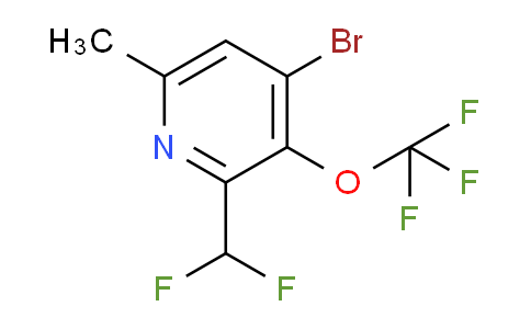 4-Bromo-2-(difluoromethyl)-6-methyl-3-(trifluoromethoxy)pyridine