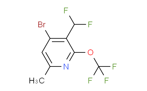 4-Bromo-3-(difluoromethyl)-6-methyl-2-(trifluoromethoxy)pyridine