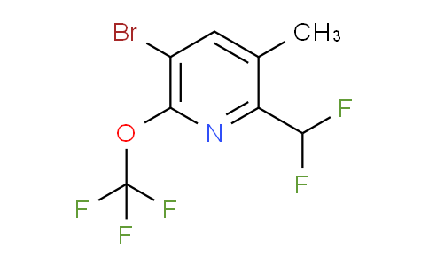 5-Bromo-2-(difluoromethyl)-3-methyl-6-(trifluoromethoxy)pyridine