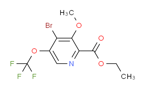 Ethyl 4-bromo-3-methoxy-5-(trifluoromethoxy)pyridine-2-carboxylate