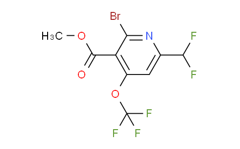 Methyl 2-bromo-6-(difluoromethyl)-4-(trifluoromethoxy)pyridine-3-carboxylate