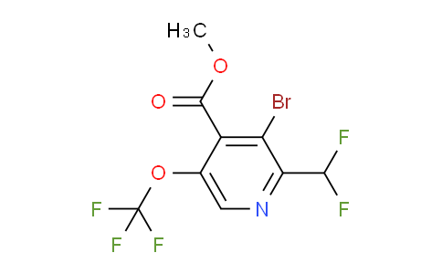 AM186403 | 1804008-17-0 | Methyl 3-bromo-2-(difluoromethyl)-5-(trifluoromethoxy)pyridine-4-carboxylate