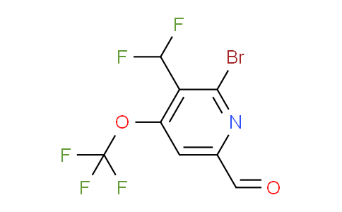 AM186406 | 1803576-48-8 | 2-Bromo-3-(difluoromethyl)-4-(trifluoromethoxy)pyridine-6-carboxaldehyde