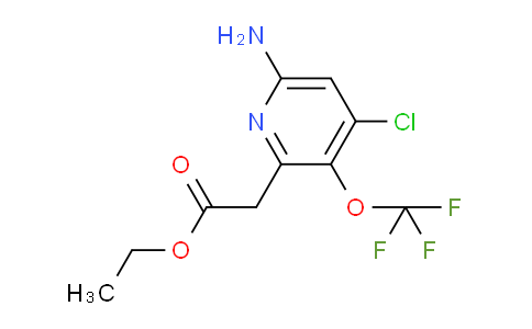 Ethyl 6-amino-4-chloro-3-(trifluoromethoxy)pyridine-2-acetate