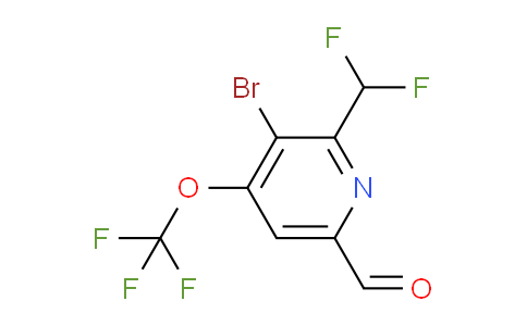 AM186421 | 1803913-67-8 | 3-Bromo-2-(difluoromethyl)-4-(trifluoromethoxy)pyridine-6-carboxaldehyde