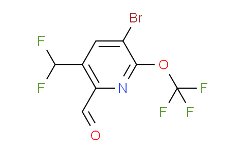AM186427 | 1806239-42-8 | 3-Bromo-5-(difluoromethyl)-2-(trifluoromethoxy)pyridine-6-carboxaldehyde