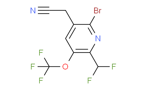 AM186436 | 1806079-14-0 | 2-Bromo-6-(difluoromethyl)-5-(trifluoromethoxy)pyridine-3-acetonitrile