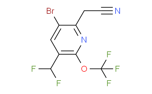 AM186450 | 1806172-57-5 | 3-Bromo-5-(difluoromethyl)-6-(trifluoromethoxy)pyridine-2-acetonitrile