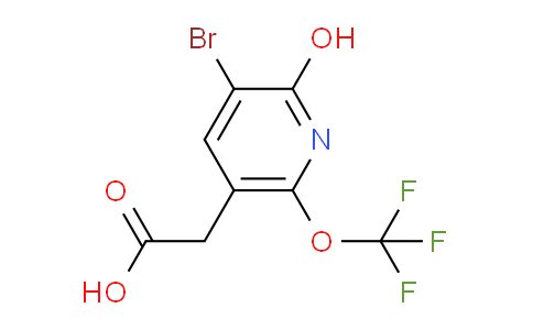 3-Bromo-2-hydroxy-6-(trifluoromethoxy)pyridine-5-acetic acid