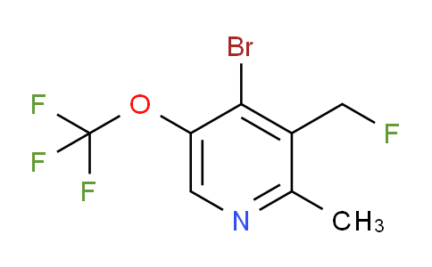 4-Bromo-3-(fluoromethyl)-2-methyl-5-(trifluoromethoxy)pyridine