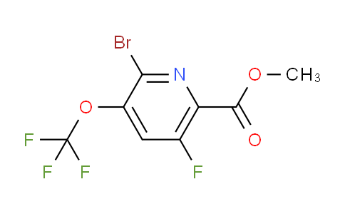 Methyl 2-bromo-5-fluoro-3-(trifluoromethoxy)pyridine-6-carboxylate