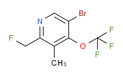 5-Bromo-2-(fluoromethyl)-3-methyl-4-(trifluoromethoxy)pyridine