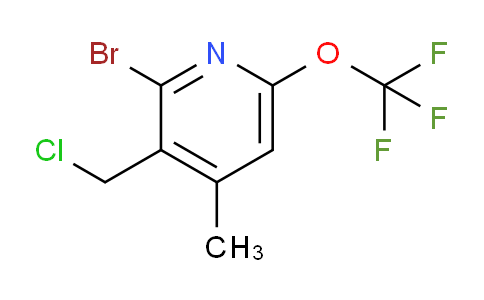 2-Bromo-3-(chloromethyl)-4-methyl-6-(trifluoromethoxy)pyridine