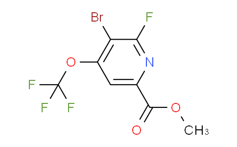 Methyl 3-bromo-2-fluoro-4-(trifluoromethoxy)pyridine-6-carboxylate