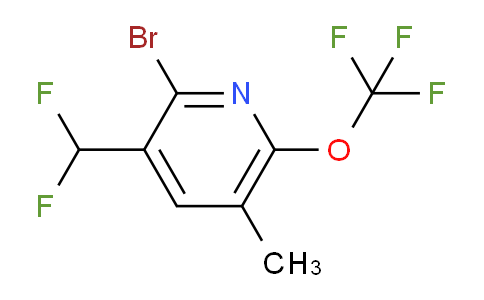 2-Bromo-3-(difluoromethyl)-5-methyl-6-(trifluoromethoxy)pyridine