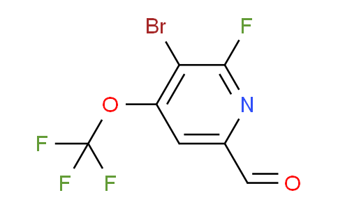 AM186495 | 1806214-92-5 | 3-Bromo-2-fluoro-4-(trifluoromethoxy)pyridine-6-carboxaldehyde