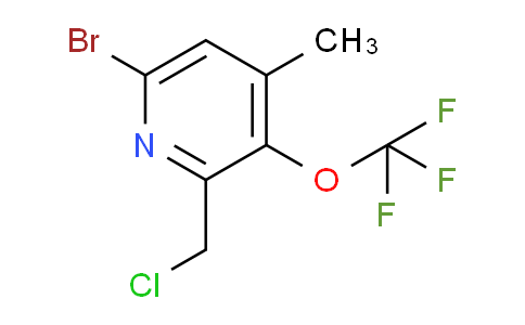 6-Bromo-2-(chloromethyl)-4-methyl-3-(trifluoromethoxy)pyridine