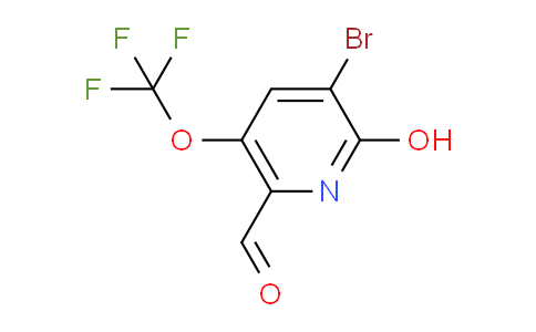 3-Bromo-2-hydroxy-5-(trifluoromethoxy)pyridine-6-carboxaldehyde