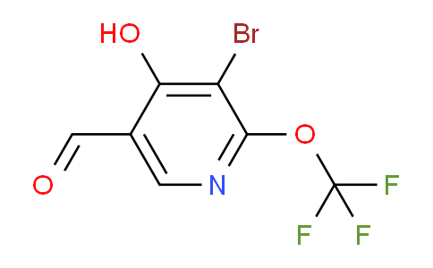 3-Bromo-4-hydroxy-2-(trifluoromethoxy)pyridine-5-carboxaldehyde