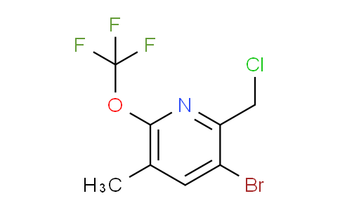 3-Bromo-2-(chloromethyl)-5-methyl-6-(trifluoromethoxy)pyridine