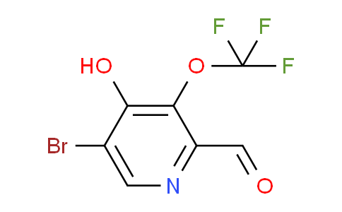 5-Bromo-4-hydroxy-3-(trifluoromethoxy)pyridine-2-carboxaldehyde