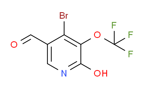 4-Bromo-2-hydroxy-3-(trifluoromethoxy)pyridine-5-carboxaldehyde