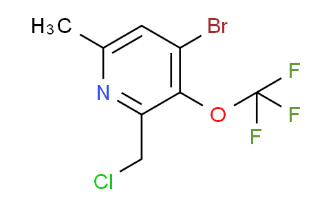 4-Bromo-2-(chloromethyl)-6-methyl-3-(trifluoromethoxy)pyridine