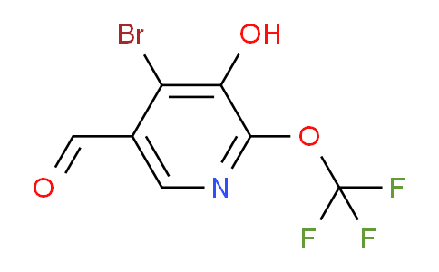 4-Bromo-3-hydroxy-2-(trifluoromethoxy)pyridine-5-carboxaldehyde