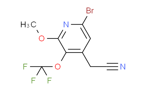 6-Bromo-2-methoxy-3-(trifluoromethoxy)pyridine-4-acetonitrile