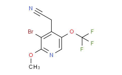 3-Bromo-2-methoxy-5-(trifluoromethoxy)pyridine-4-acetonitrile
