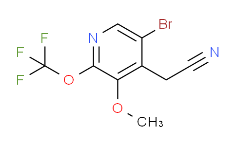 5-Bromo-3-methoxy-2-(trifluoromethoxy)pyridine-4-acetonitrile