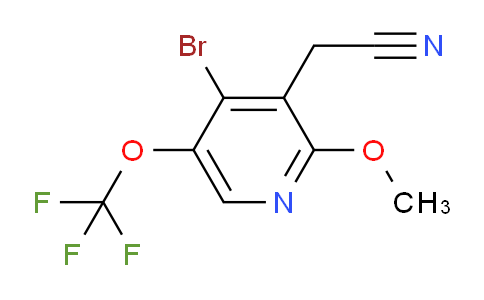 4-Bromo-2-methoxy-5-(trifluoromethoxy)pyridine-3-acetonitrile