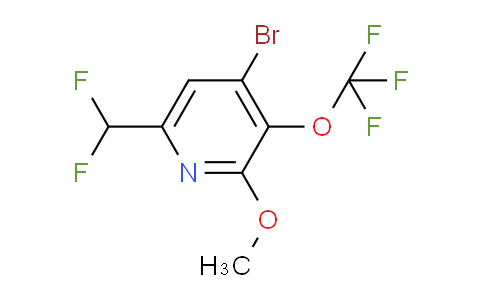 AM186587 | 1804000-33-6 | 4-Bromo-6-(difluoromethyl)-2-methoxy-3-(trifluoromethoxy)pyridine