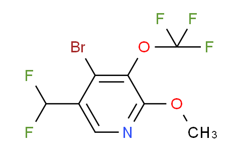 AM186590 | 1804615-65-3 | 4-Bromo-5-(difluoromethyl)-2-methoxy-3-(trifluoromethoxy)pyridine