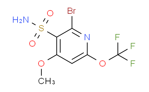 2-Bromo-4-methoxy-6-(trifluoromethoxy)pyridine-3-sulfonamide