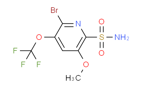 2-Bromo-5-methoxy-3-(trifluoromethoxy)pyridine-6-sulfonamide
