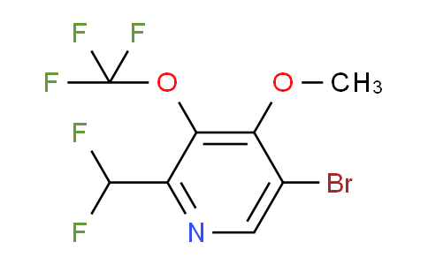 5-Bromo-2-(difluoromethyl)-4-methoxy-3-(trifluoromethoxy)pyridine