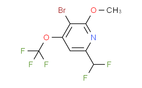 3-Bromo-6-(difluoromethyl)-2-methoxy-4-(trifluoromethoxy)pyridine