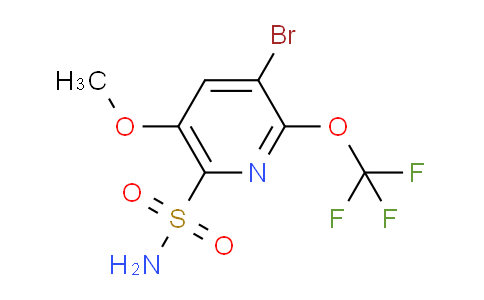 3-Bromo-5-methoxy-2-(trifluoromethoxy)pyridine-6-sulfonamide