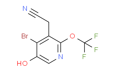 4-Bromo-5-hydroxy-2-(trifluoromethoxy)pyridine-3-acetonitrile