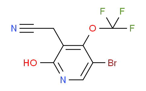 5-Bromo-2-hydroxy-4-(trifluoromethoxy)pyridine-3-acetonitrile
