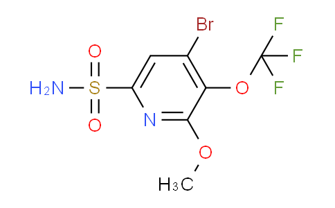 4-Bromo-2-methoxy-3-(trifluoromethoxy)pyridine-6-sulfonamide