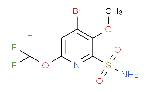 4-Bromo-3-methoxy-6-(trifluoromethoxy)pyridine-2-sulfonamide