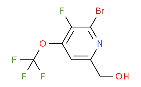 2-Bromo-3-fluoro-4-(trifluoromethoxy)pyridine-6-methanol