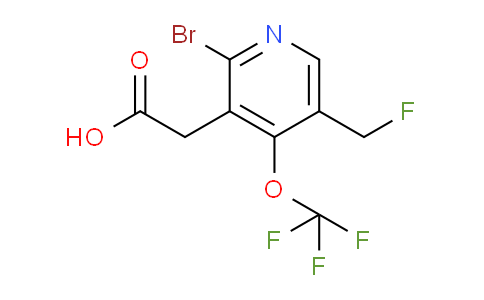 2-Bromo-5-(fluoromethyl)-4-(trifluoromethoxy)pyridine-3-acetic acid