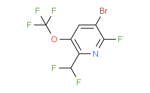 3-Bromo-6-(difluoromethyl)-2-fluoro-5-(trifluoromethoxy)pyridine