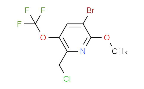 AM186647 | 1804395-46-7 | 3-Bromo-6-(chloromethyl)-2-methoxy-5-(trifluoromethoxy)pyridine
