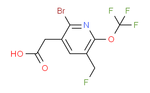 2-Bromo-5-(fluoromethyl)-6-(trifluoromethoxy)pyridine-3-acetic acid