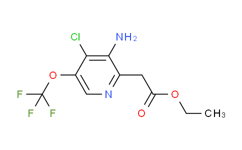 AM18665 | 1804390-03-1 | Ethyl 3-amino-4-chloro-5-(trifluoromethoxy)pyridine-2-acetate