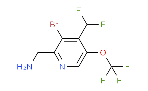 2-(Aminomethyl)-3-bromo-4-(difluoromethyl)-5-(trifluoromethoxy)pyridine
